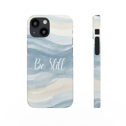 Be Still Blue Watercolour  – Snap Case