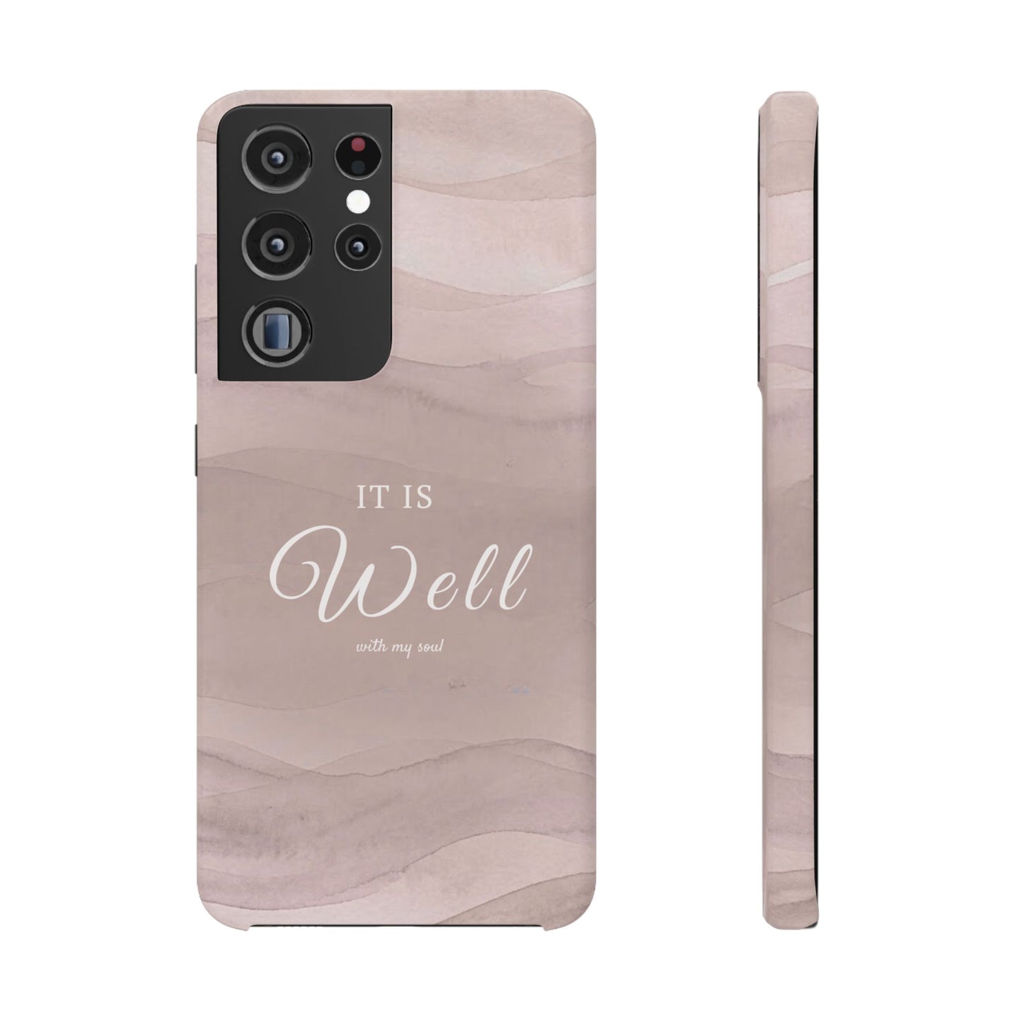It Is Well Pink Snap Case