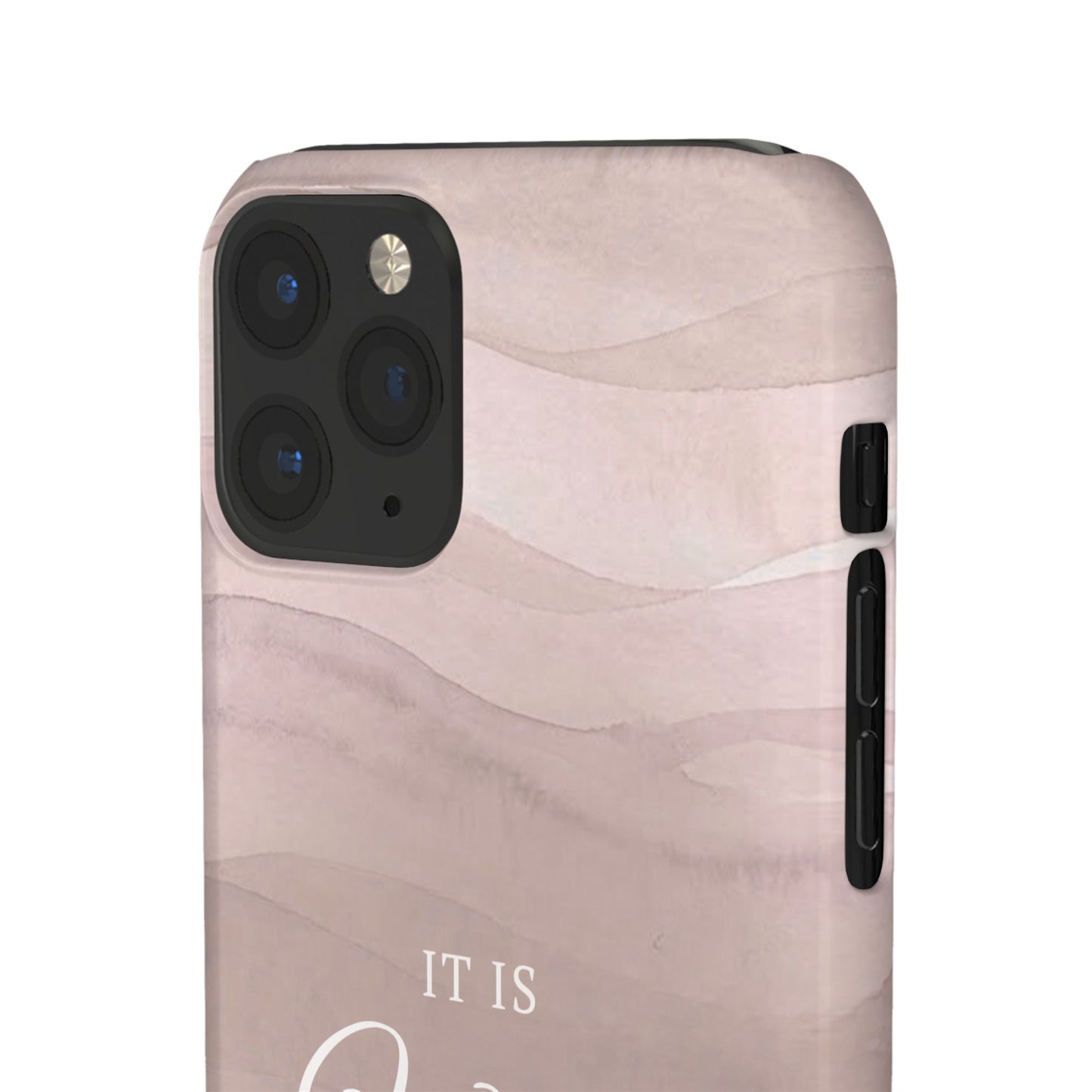 It Is Well Pink Snap Case