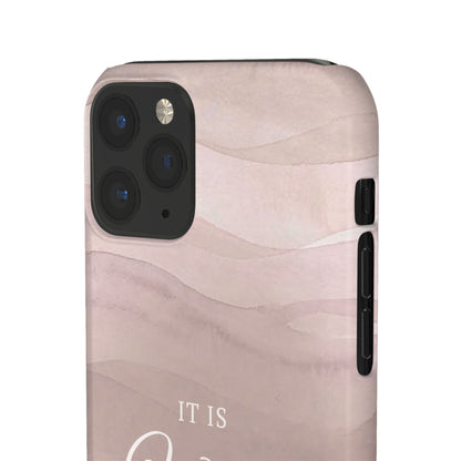 It Is Well Pink Snap Case