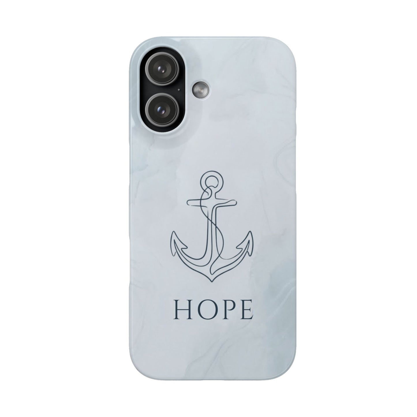 Hope Marble Nautical Snap Case