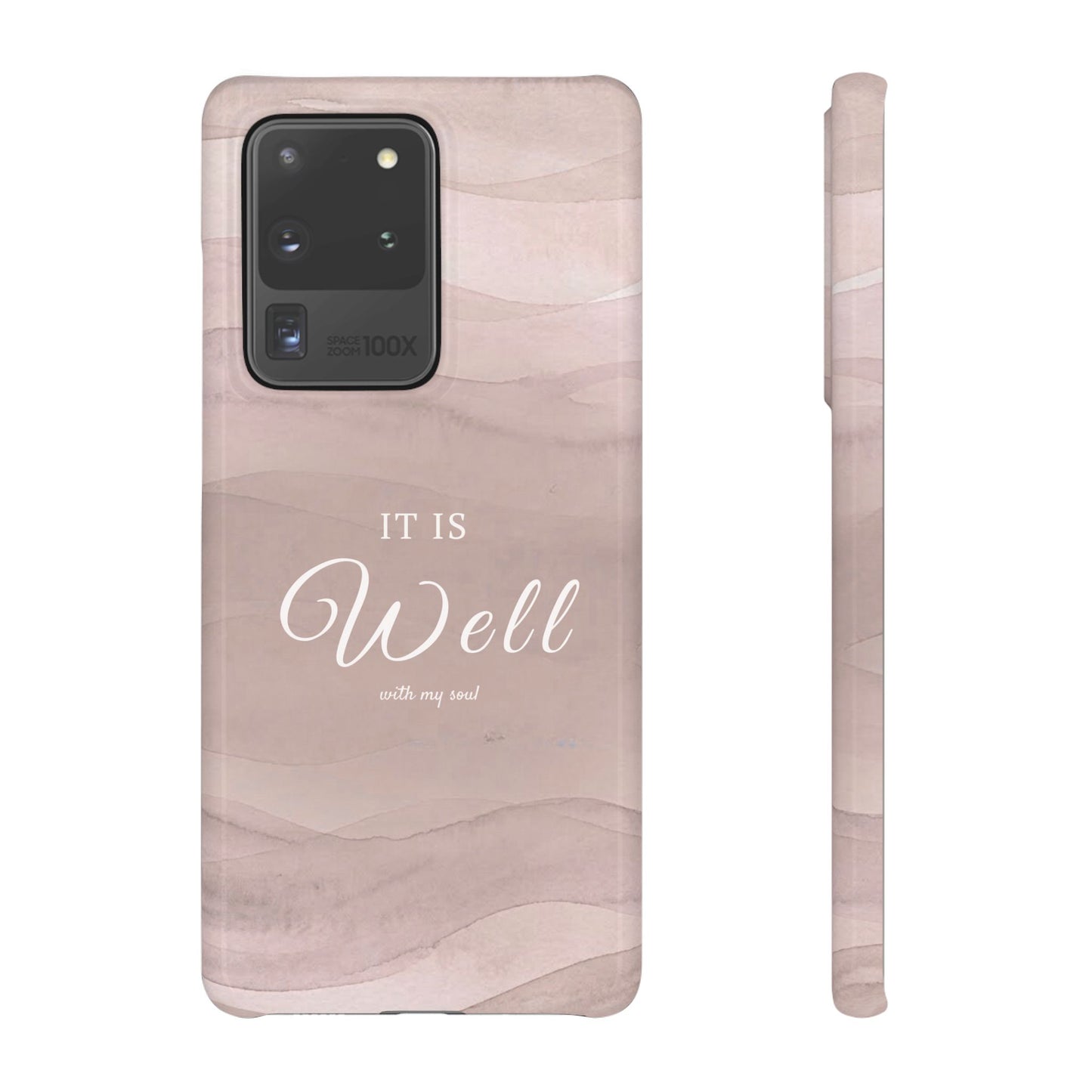 It Is Well Pink Snap Case