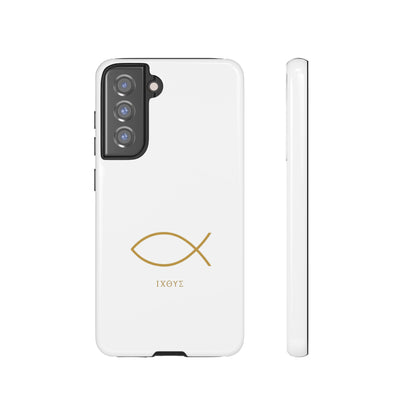 Gold Ichthys Fish Phone Case