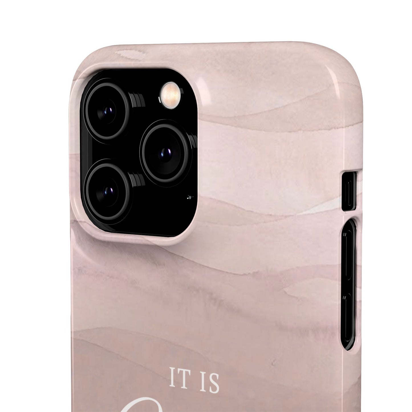 It Is Well Pink Snap Case