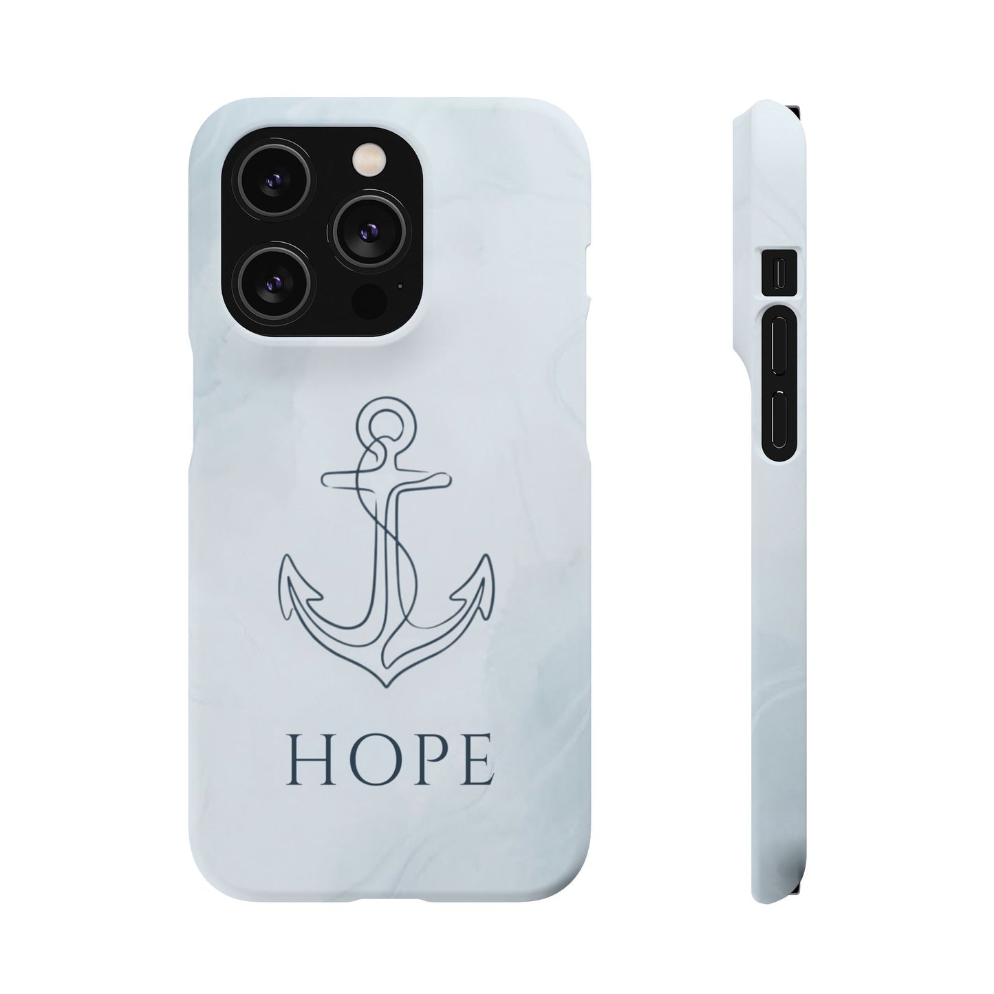 Hope Marble Nautical Snap Case