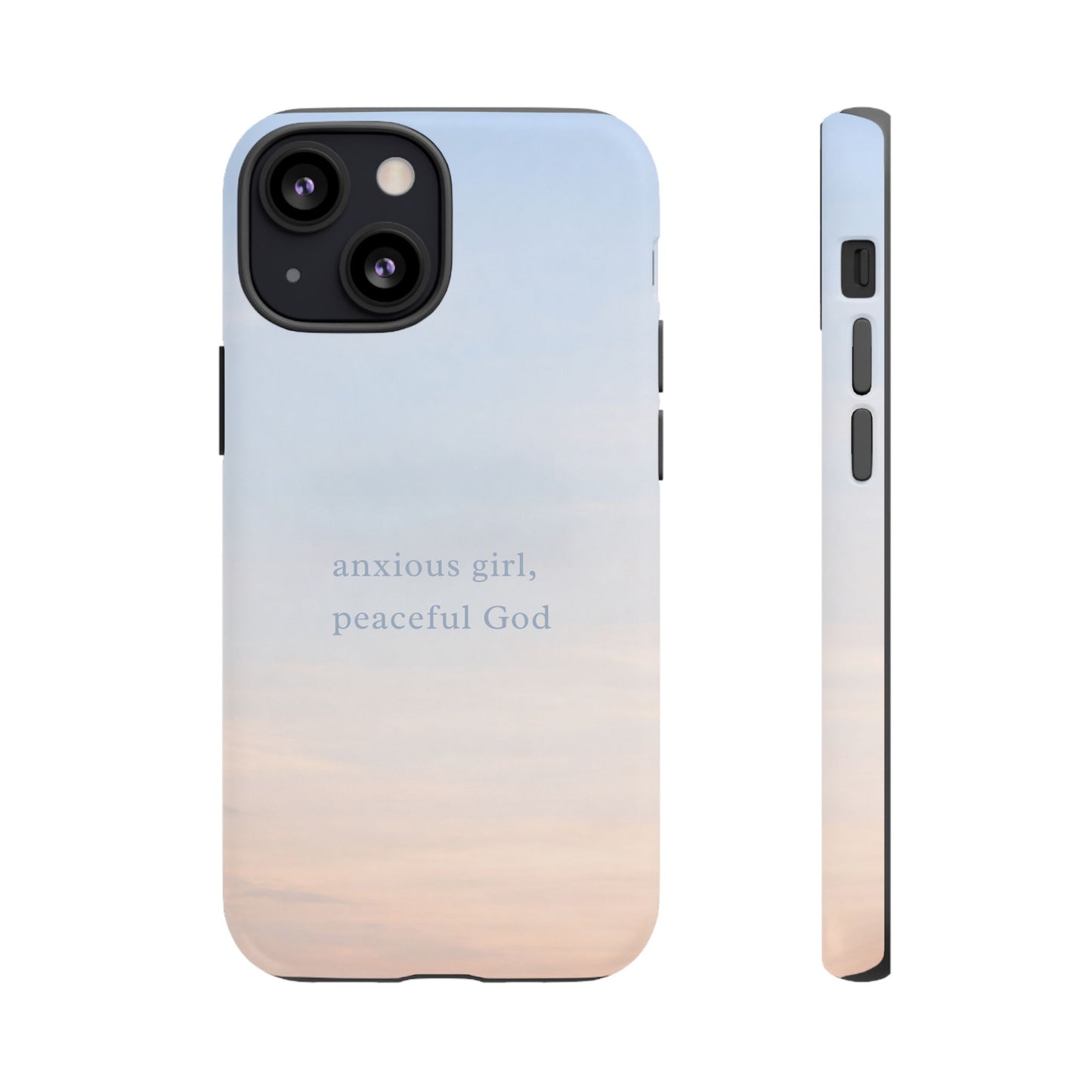 Anxious Girl, Peaceful God Phone Case