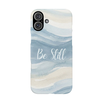 Be Still Blue Watercolour  – Snap Case