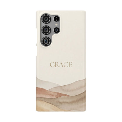 Grace Neutral Watercolour Snap Case