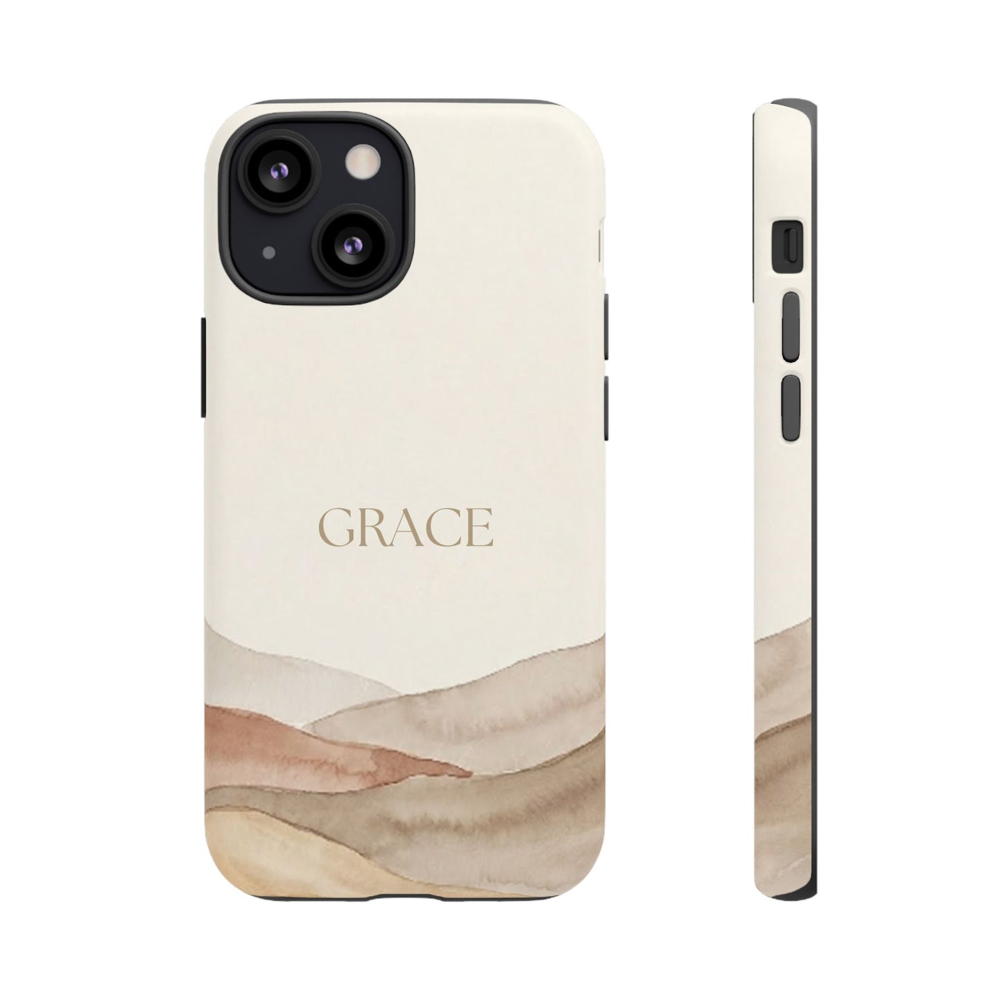 Grace Watercolor Mountains Tough Phone Case