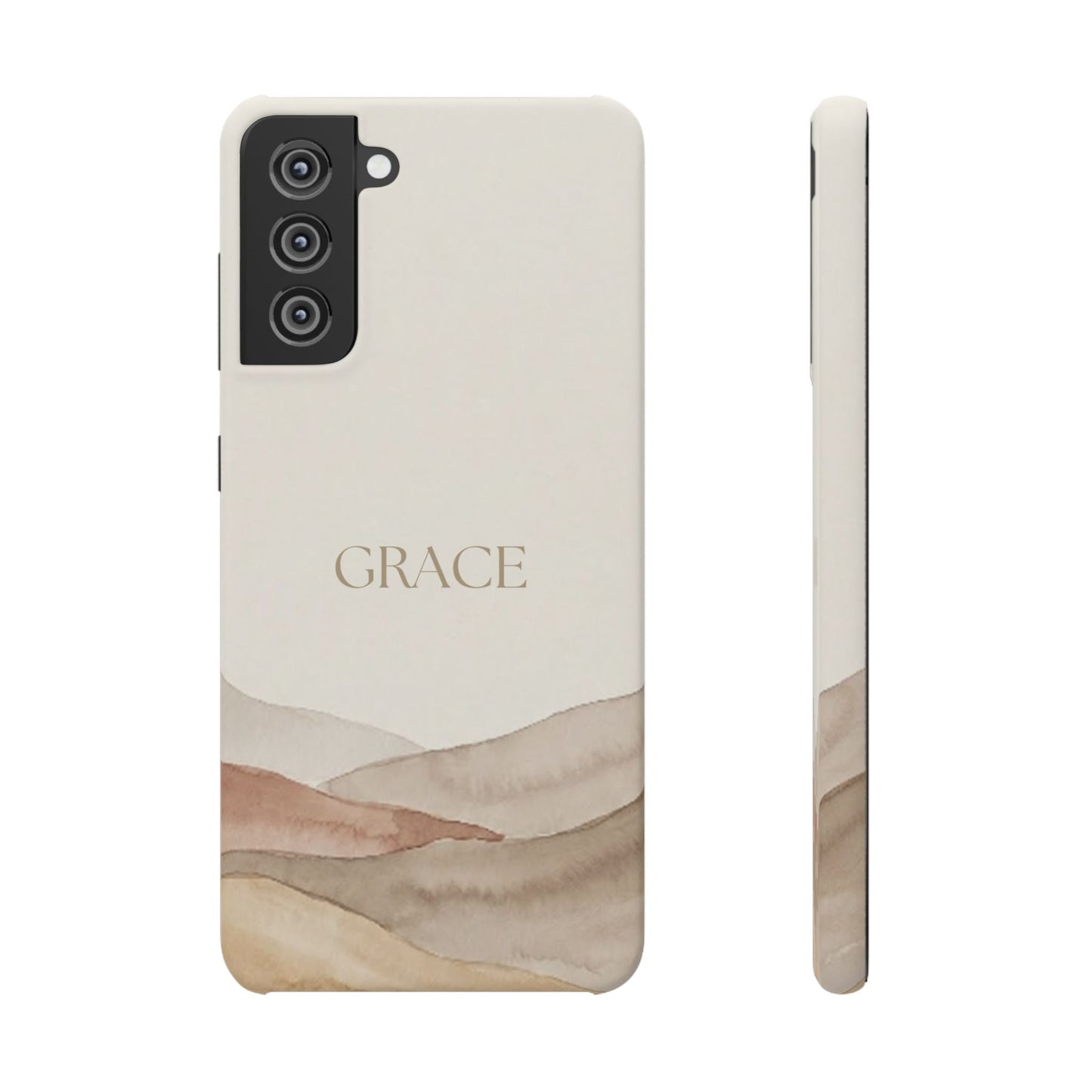 Grace Neutral Watercolour Snap Case