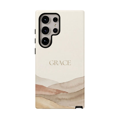 Grace Watercolor Mountains Tough Phone Case