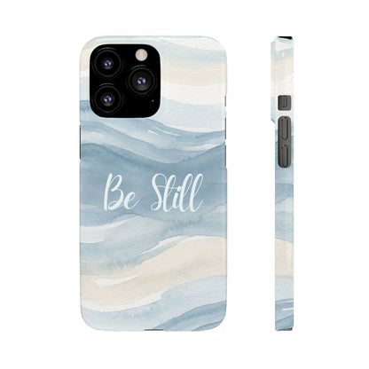 Be Still Blue Watercolour  – Snap Case