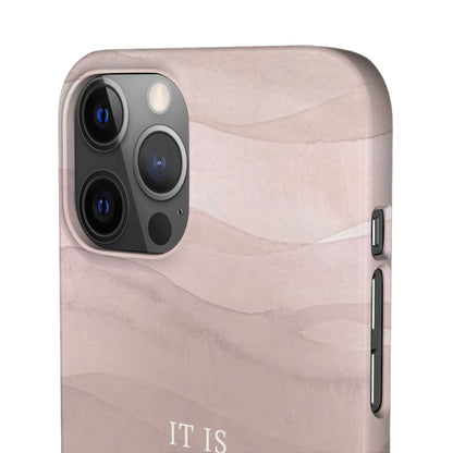 It Is Well Pink Snap Case
