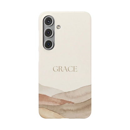 Grace Neutral Watercolour Snap Case