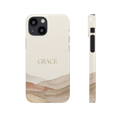 Grace Neutral Watercolour Snap Case