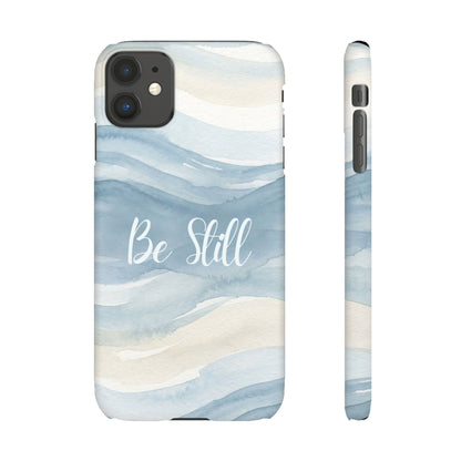 Be Still Blue Watercolour  – Snap Case