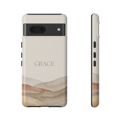 Grace Watercolor Mountains Tough Phone Case