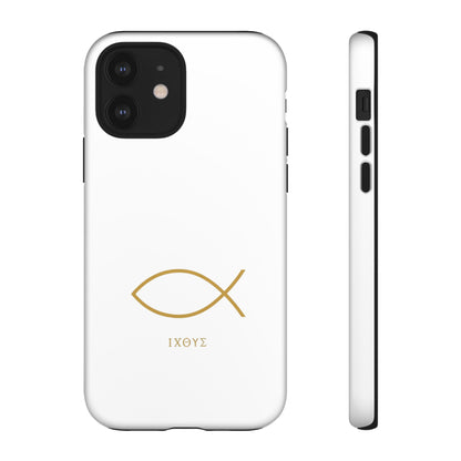Gold Ichthys Fish Phone Case