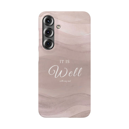 It Is Well Pink Snap Case