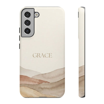 Grace Watercolor Mountains Tough Phone Case