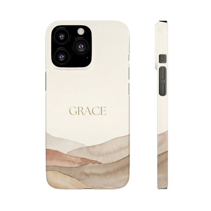 Grace Neutral Watercolour Snap Case