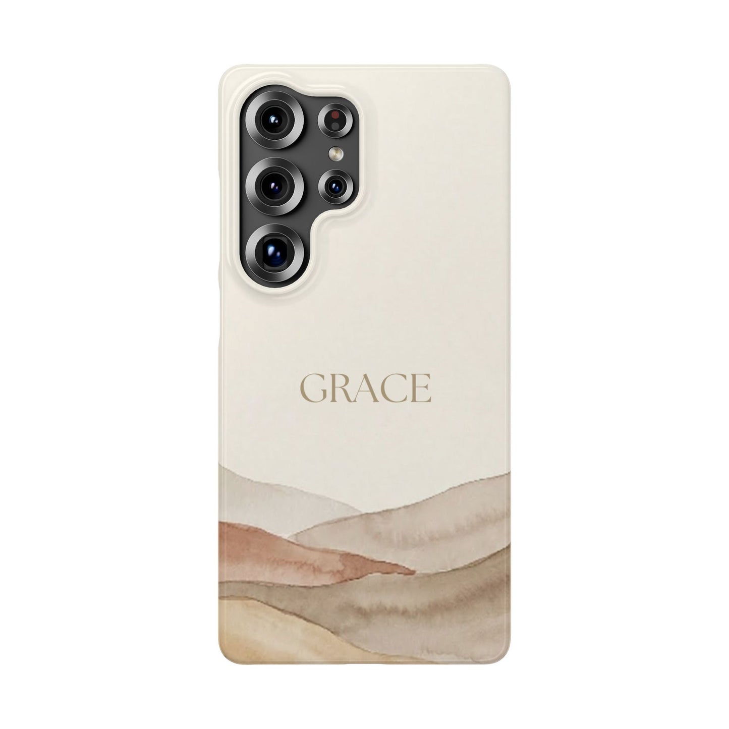 Grace Neutral Watercolour Snap Case