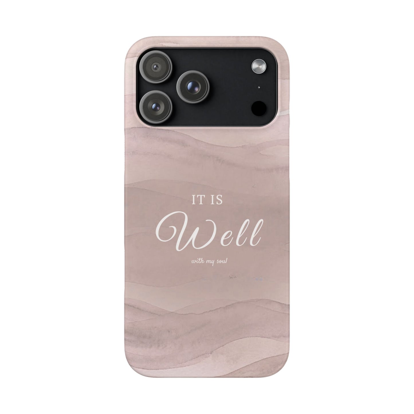 It Is Well Pink Snap Case