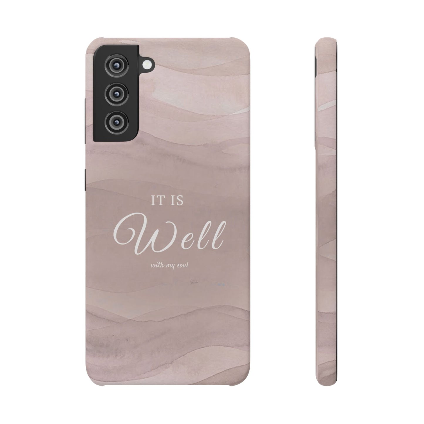 It Is Well Pink Snap Case