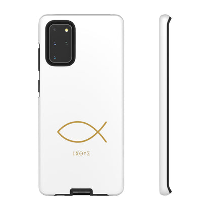 Gold Ichthys Fish Phone Case