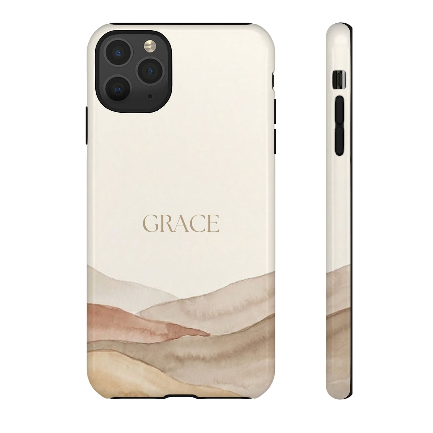 Grace Watercolor Mountains Tough Phone Case