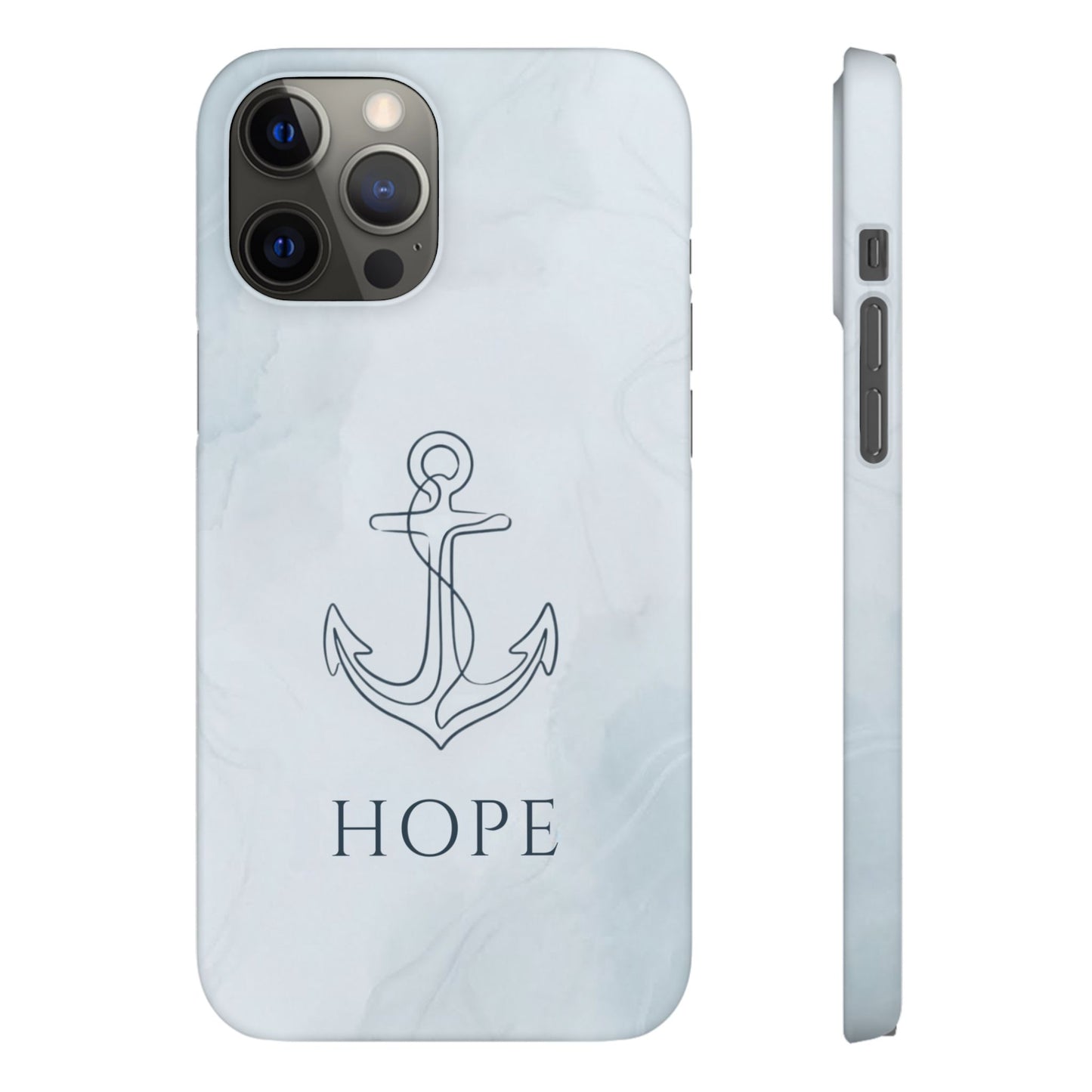 Hope Marble Nautical Snap Case