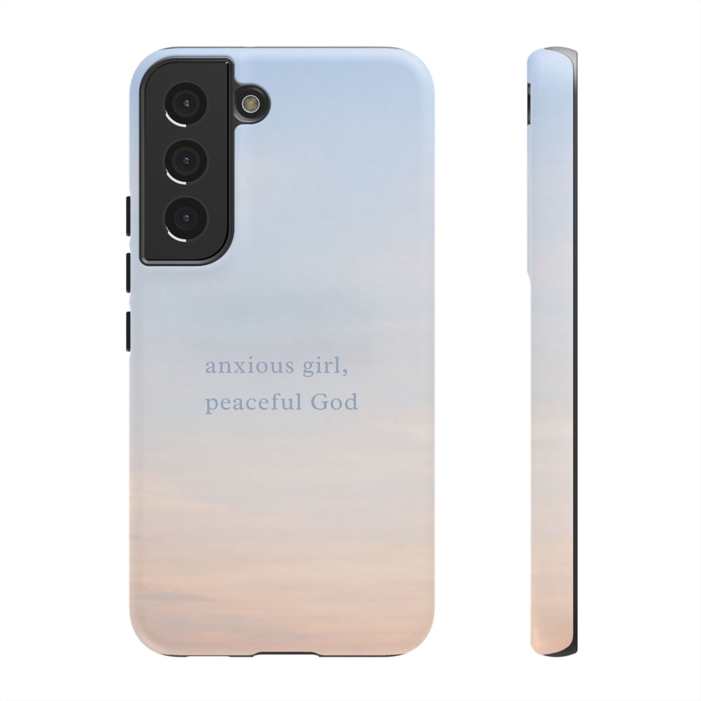 Anxious Girl, Peaceful God Phone Case