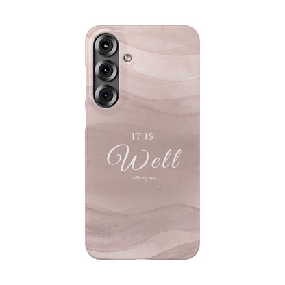 It Is Well Pink Snap Case