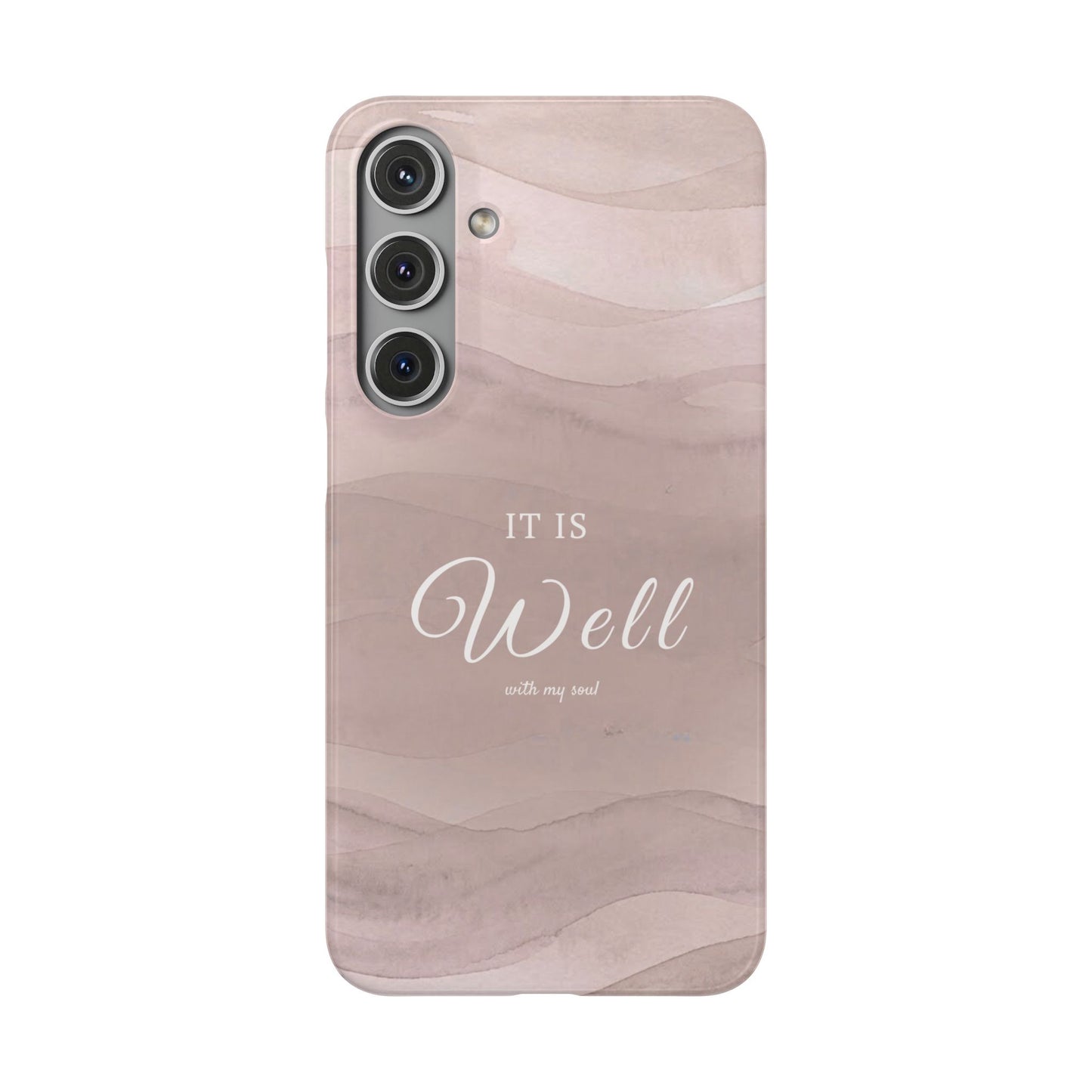 It Is Well Pink Snap Case