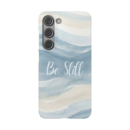 Be Still Blue Watercolour  – Snap Case