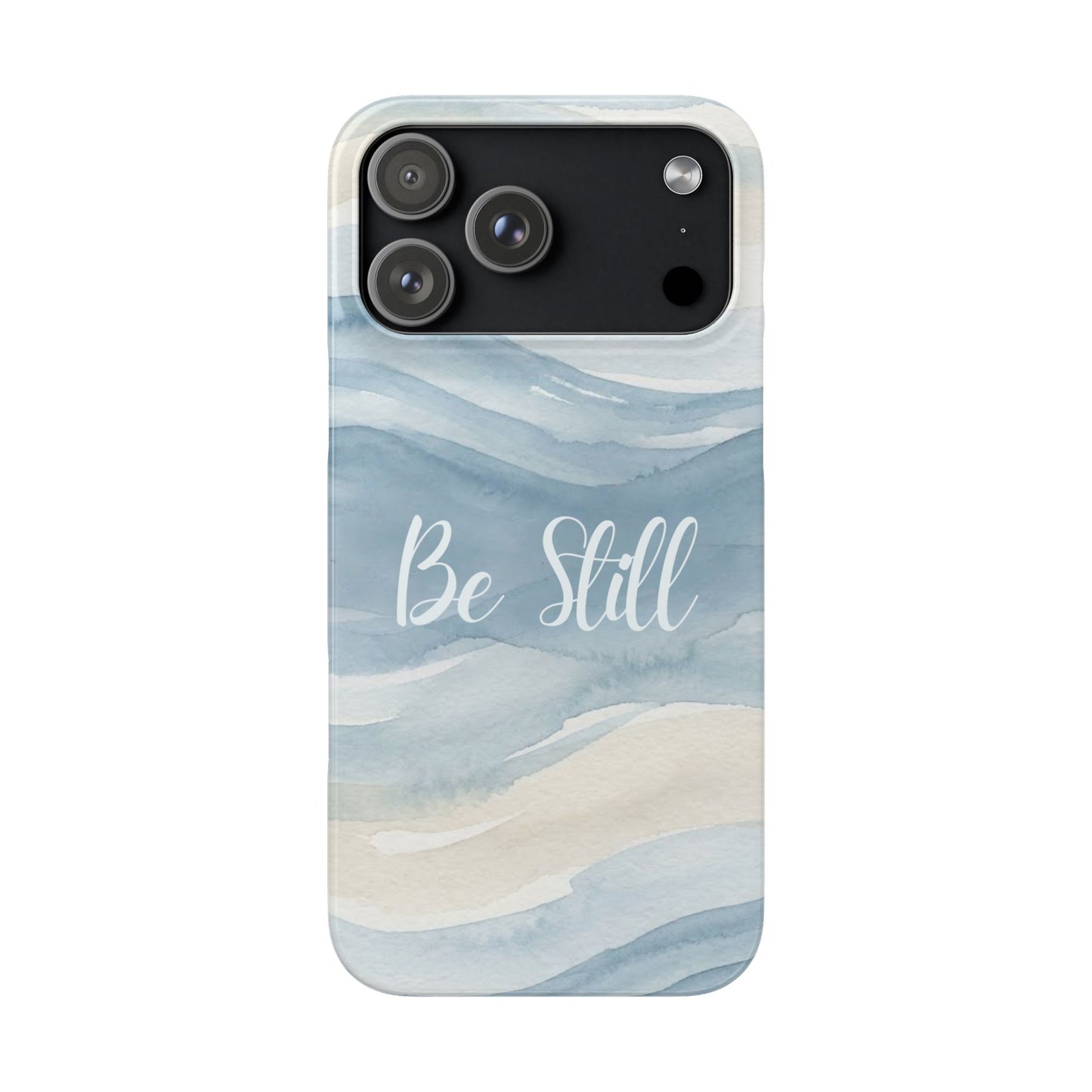 Be Still Blue Watercolour  – Snap Case