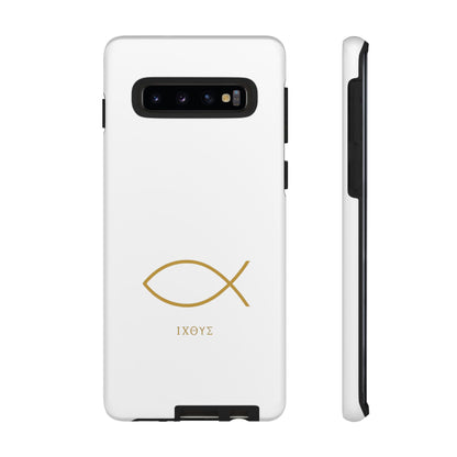 Gold Ichthys Fish Phone Case