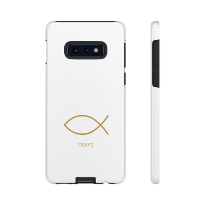 Gold Ichthys Fish Phone Case