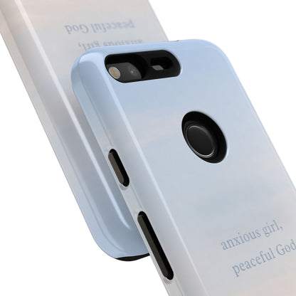 Anxious Girl, Peaceful God Phone Case