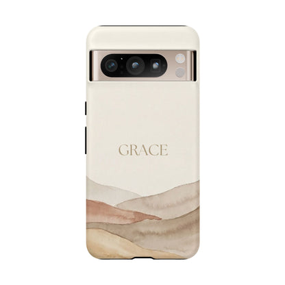 Grace Watercolor Mountains Tough Phone Case