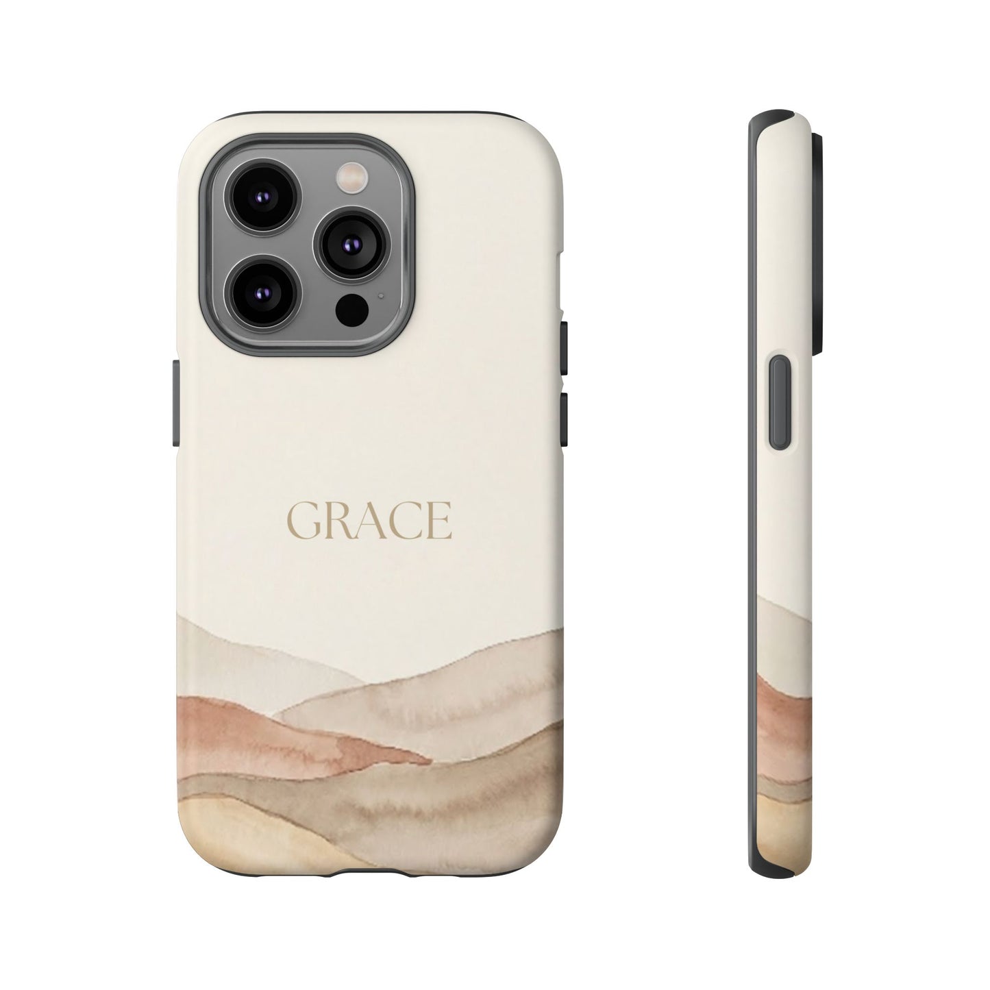 Grace Watercolor Mountains Tough Phone Case