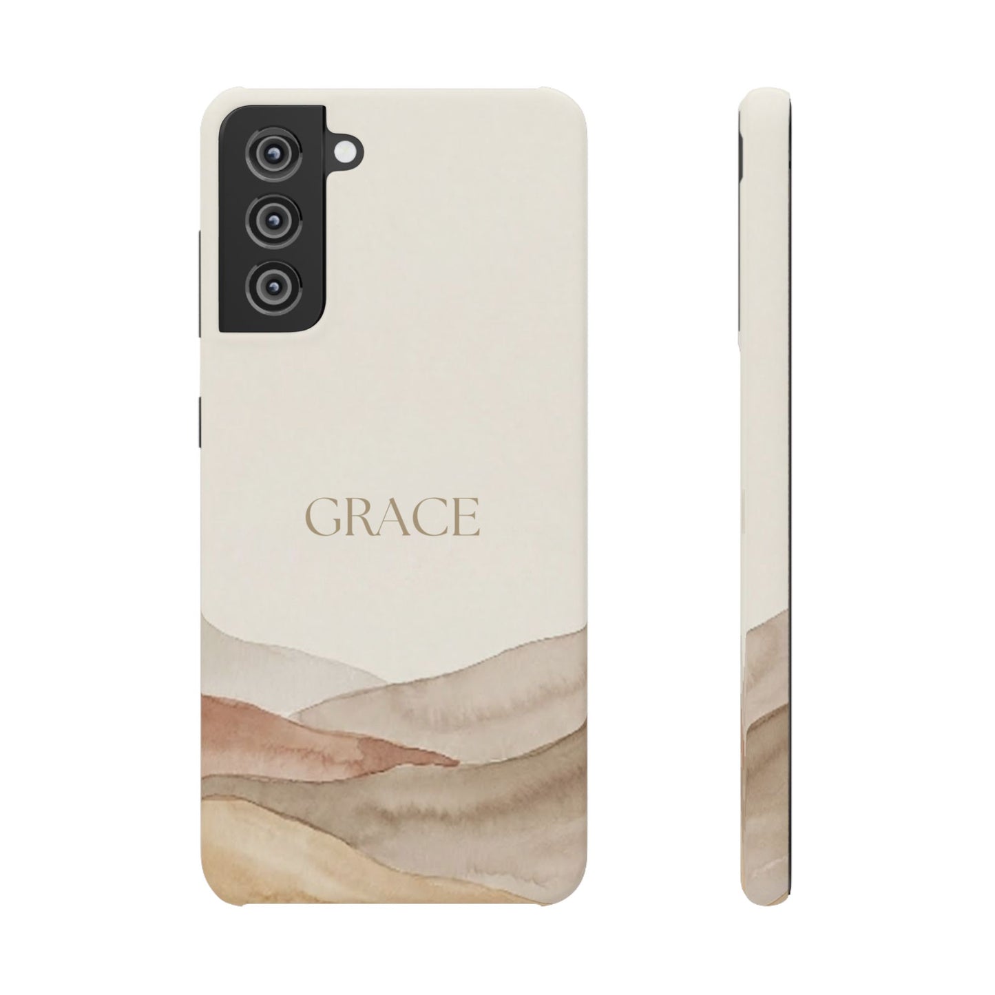 Grace Neutral Watercolour Snap Case