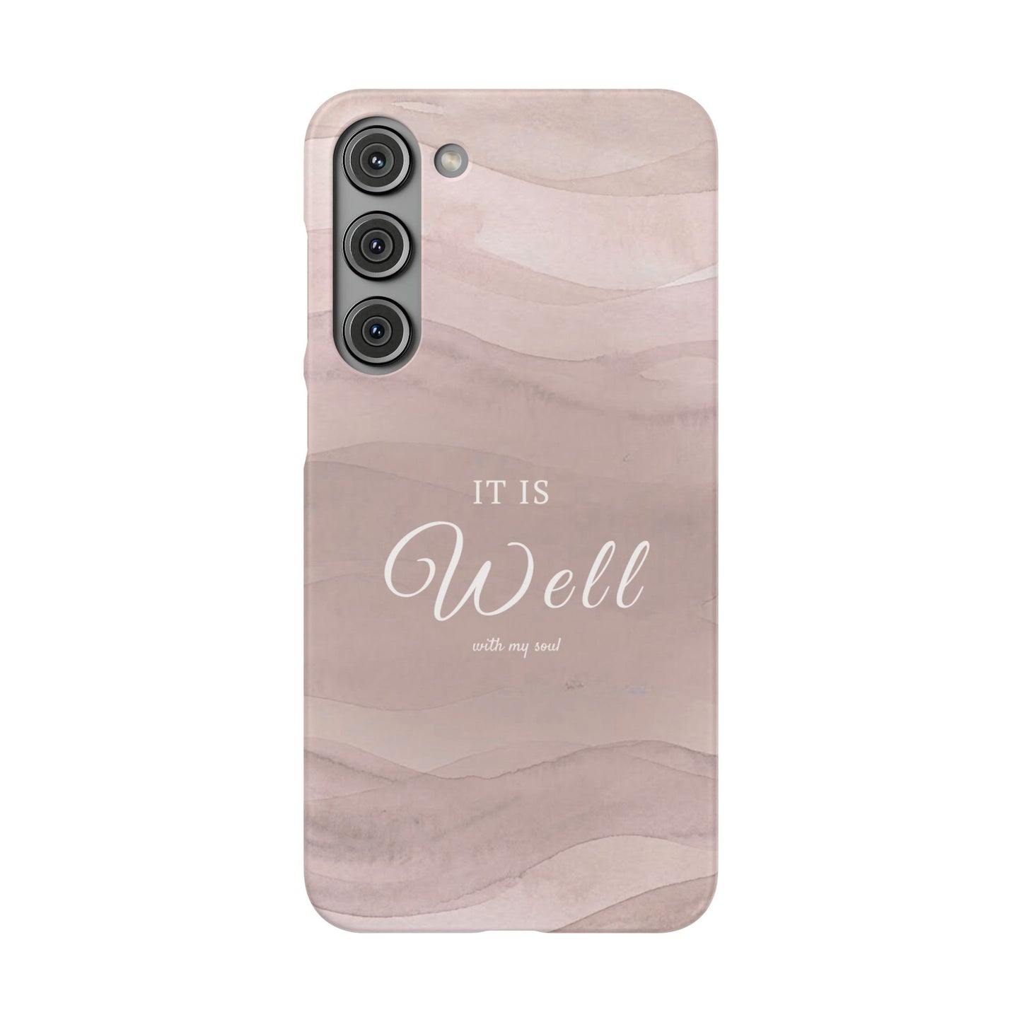 It Is Well Pink Snap Case