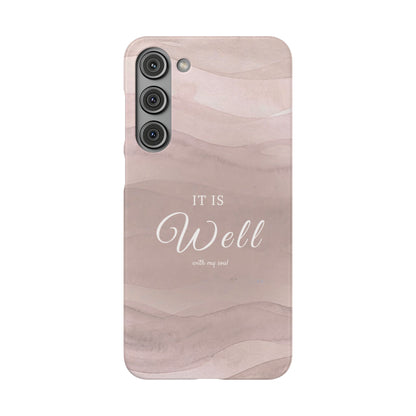 It Is Well Pink Snap Case