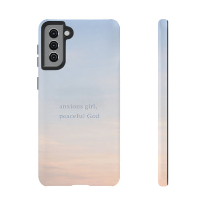Anxious Girl, Peaceful God Phone Case