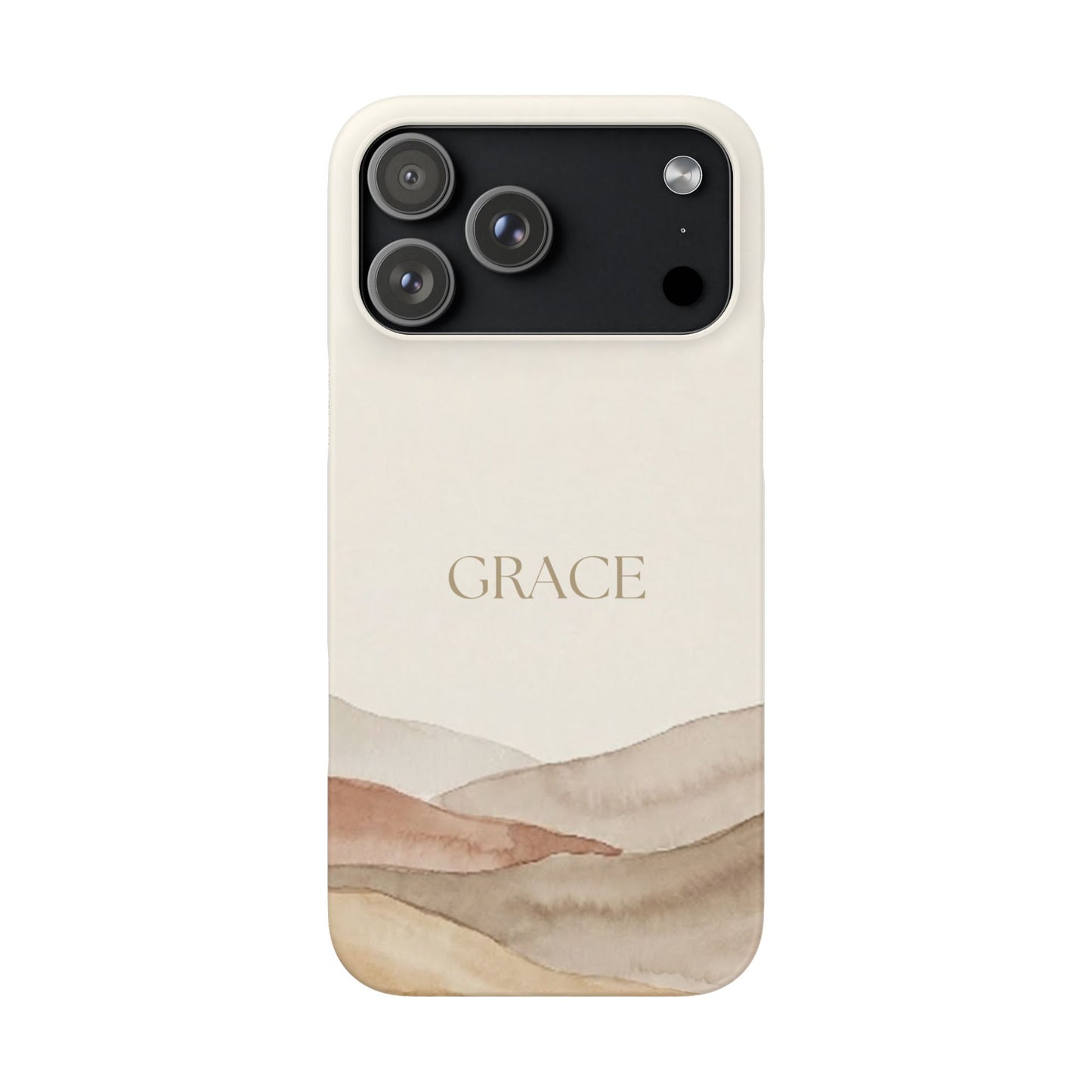 Grace Neutral Watercolour Snap Case