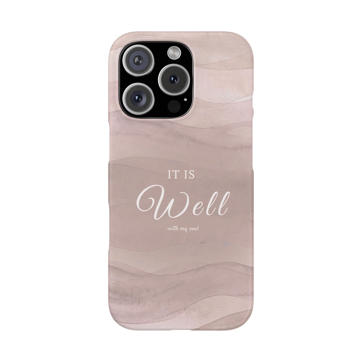 It Is Well Pink Snap Case
