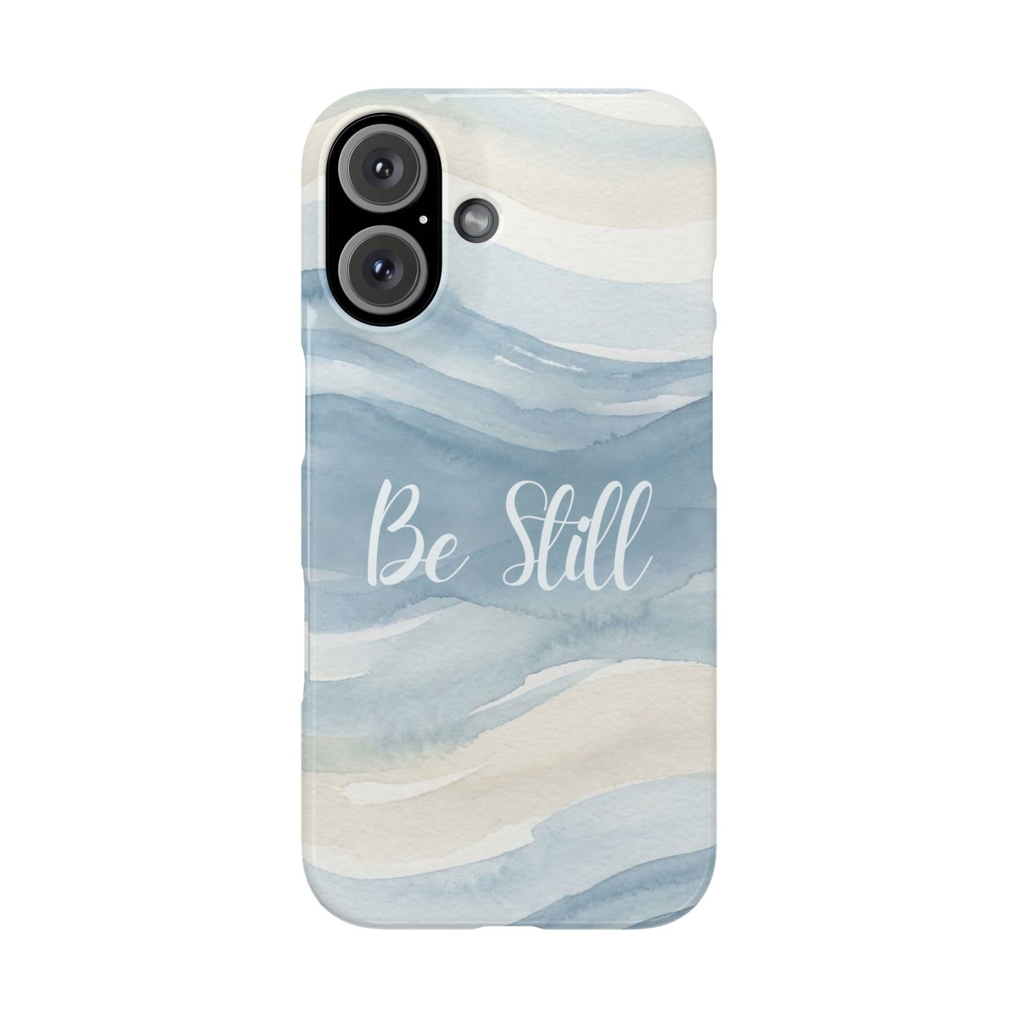 Be Still Blue Watercolour  – Snap Case