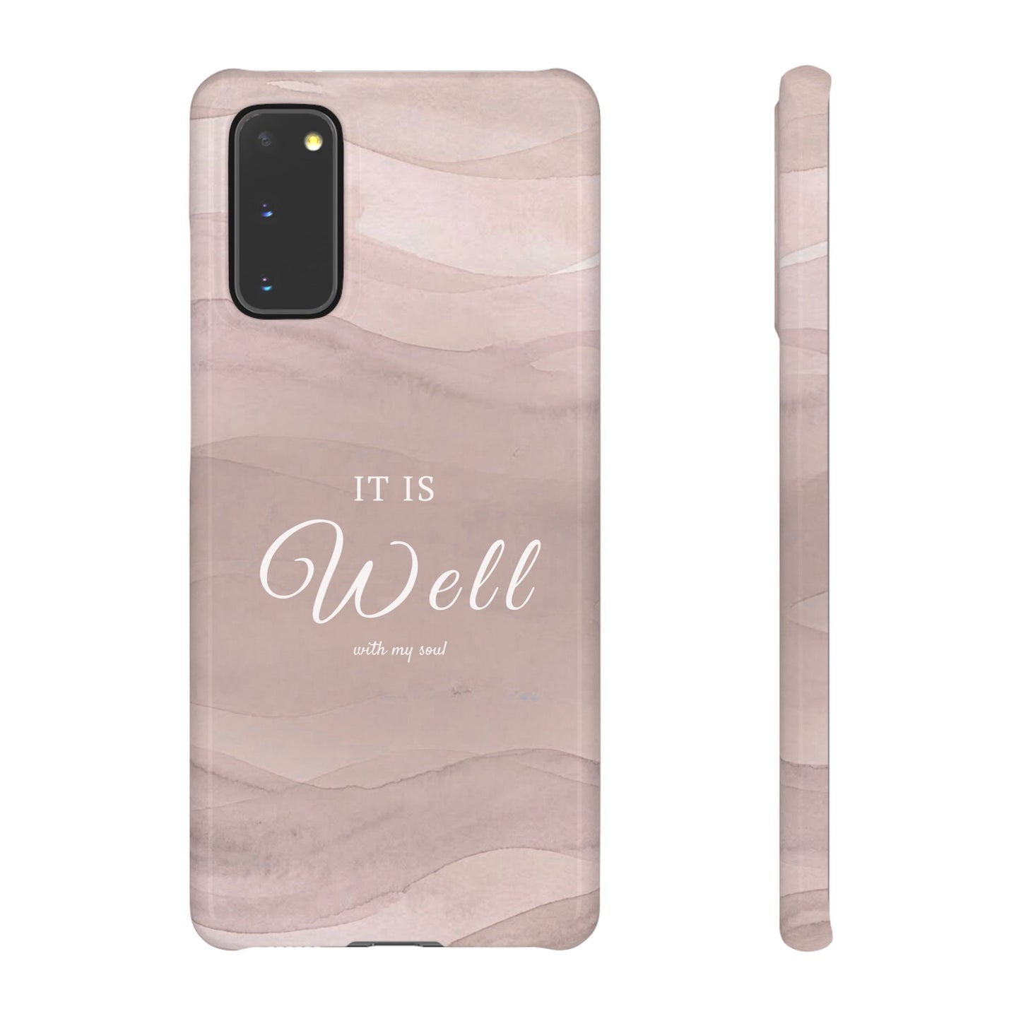 It Is Well Pink Snap Case