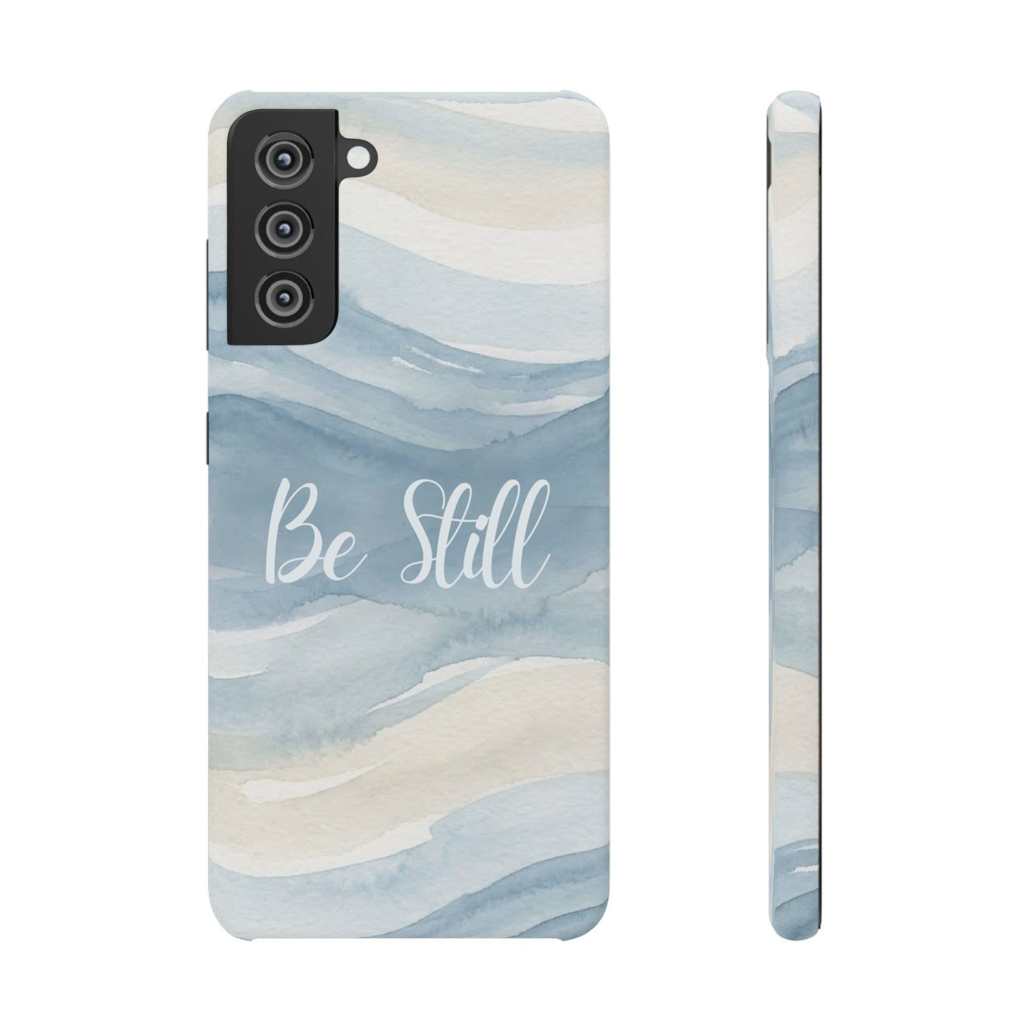 Be Still Blue Watercolour  – Snap Case